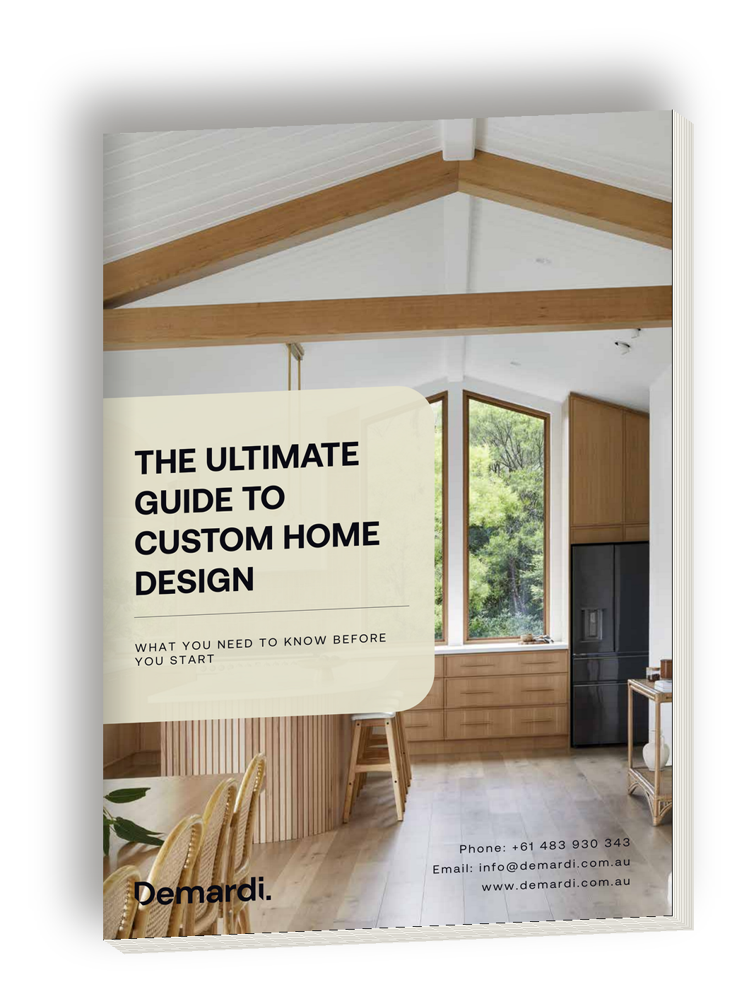 The Ultimate Guide to Custom Home Design, a free Demardi guide